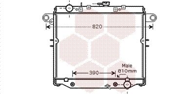 VAN WEZEL radiatorius, variklio aušinimas 53002378